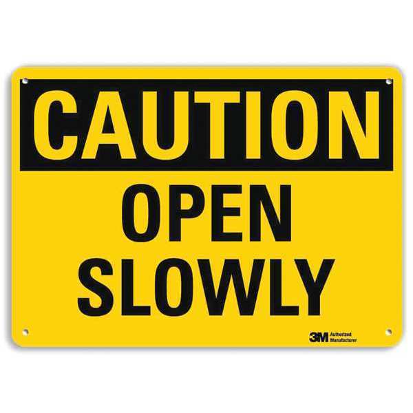 Safety Sign, 7 in Height, 10 in Width, Aluminum, Vertical Rectangle, English, U4-1569-RA_10X7