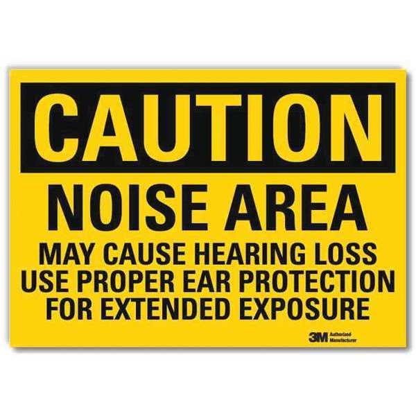 Safety Sign, Use Ear Protection, 10 in. W