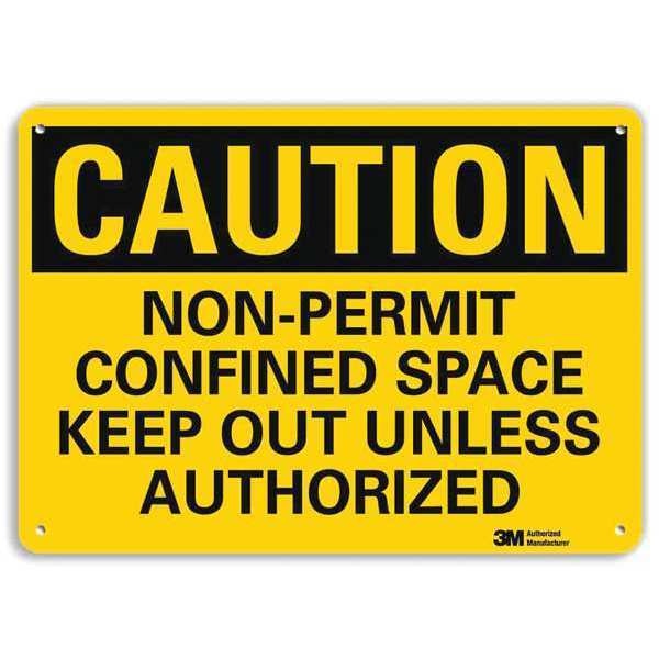 Safety Sign, 7 in Height, 10 in Width, Aluminum, Vertical Rectangle, English, U4-1559-RA_10X7