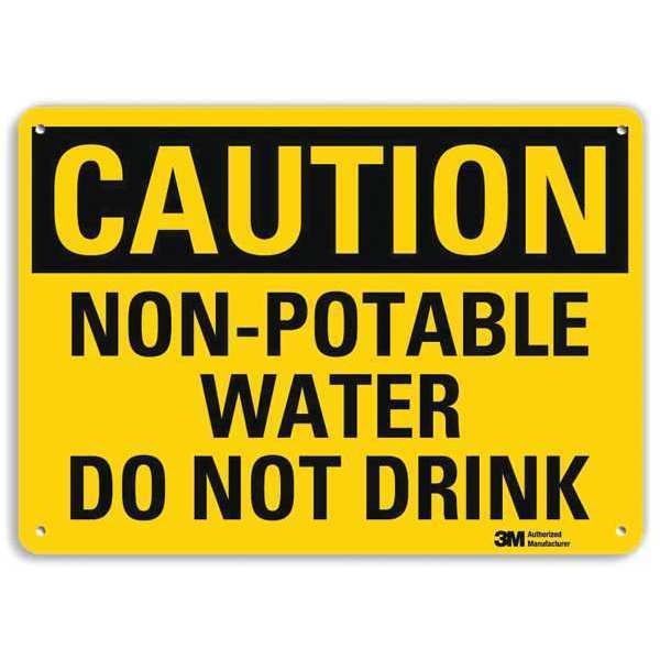 Safety Sign, 7 in Height, 10 in Width, Aluminum, Vertical Rectangle, English, U4-1560-RA_10X7