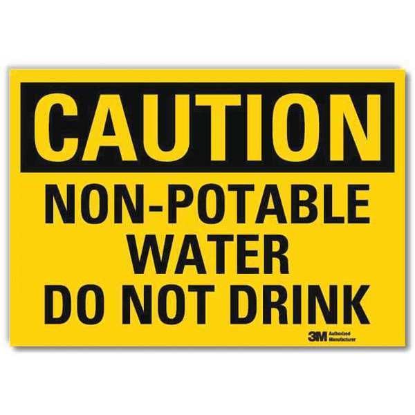Safety Sign, 10 in H, 14 in W, Reflective Sheeting, Horizontal Rectangle, English, U4-1560-RD_14X10