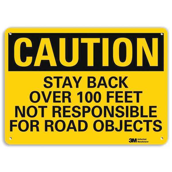 Reflective Traffic Safety Sign, 7 in H, 10 in W, Plastic, Vertical Rectangle, U4-1684-RA_10X7
