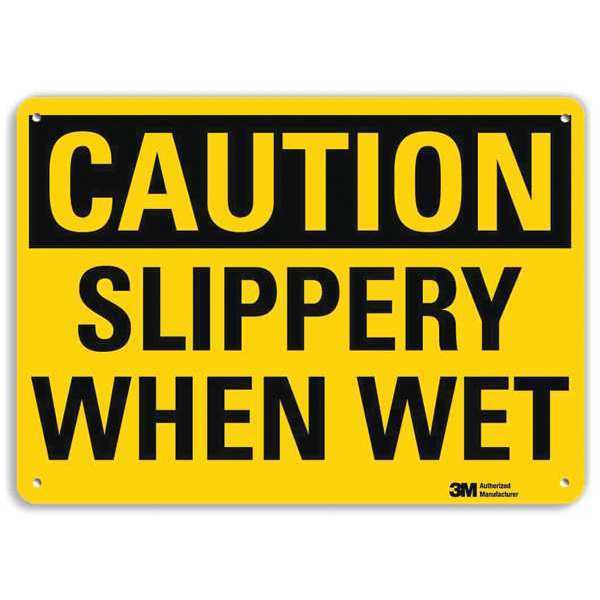 Safety Sign, 7 in Height, 10 in Width, Aluminum, Vertical Rectangle, English, U4-1671-RA_10X7
