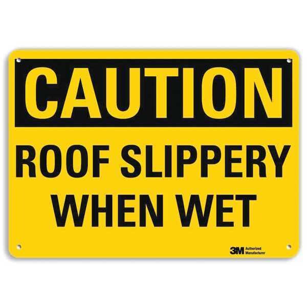Safety Sign, 7 in Height, 10 in Width, Aluminum, Vertical Rectangle, English, U4-1635-RA_10X7