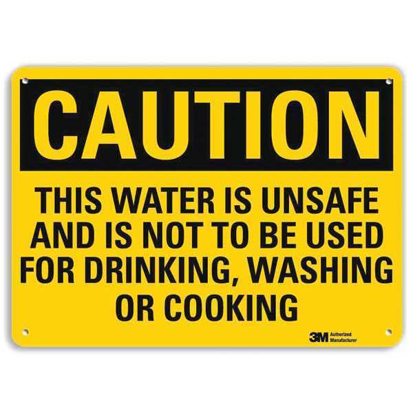 Safety Sign, 7 in Height, 10 in Width, Aluminum, Vertical Rectangle, English, U4-1730-RA_10X7