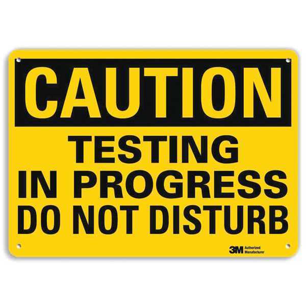 Safety Sign, 7 in Height, 10 in Width, Aluminum, Vertical Rectangle, English, U4-1697-RA_10X7
