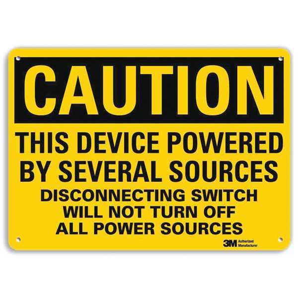 Safety Sign, 7 in Height, 10 in Width, Aluminum, Vertical Rectangle, English, U4-1704-RA_10X7