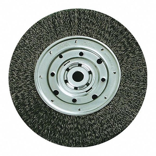 SAIT 01411 Carbon Steel Bench Wire Wheels 8