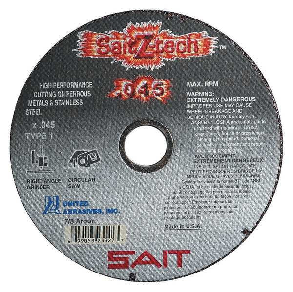 SAIT 23323 Z-Techâ¢ High Performance Cut-Off Wheels (Type 1/Type 41 Flat) 4