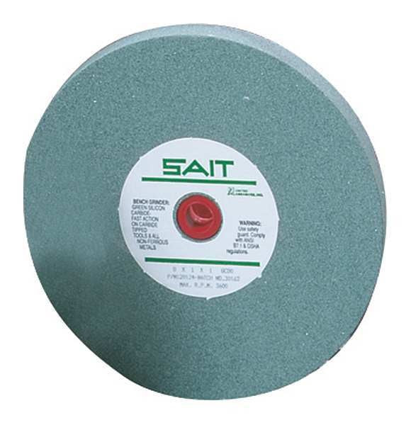 SAIT 28025 Aluminum Oxide Bench Wheel  (Grade A80X) 8