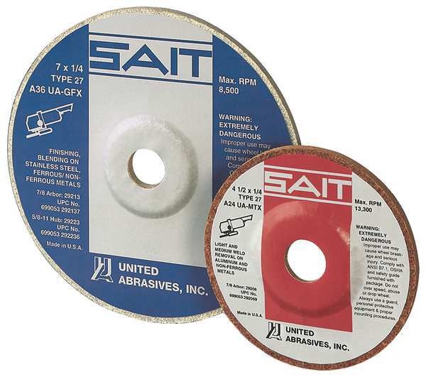 SAIT 29207 Cotton Fiber Wheels (Grade A36), 4-1/2