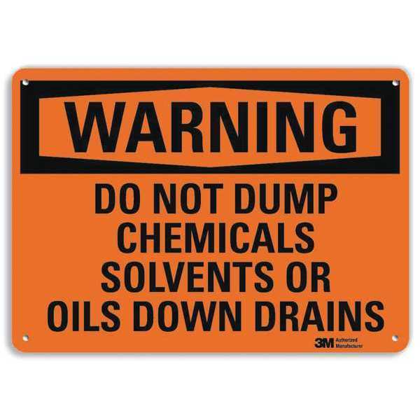 Warning Sign, 7 in H, 10 in W, Vertical Rectangle, English, U6-1055-RA_10X7
