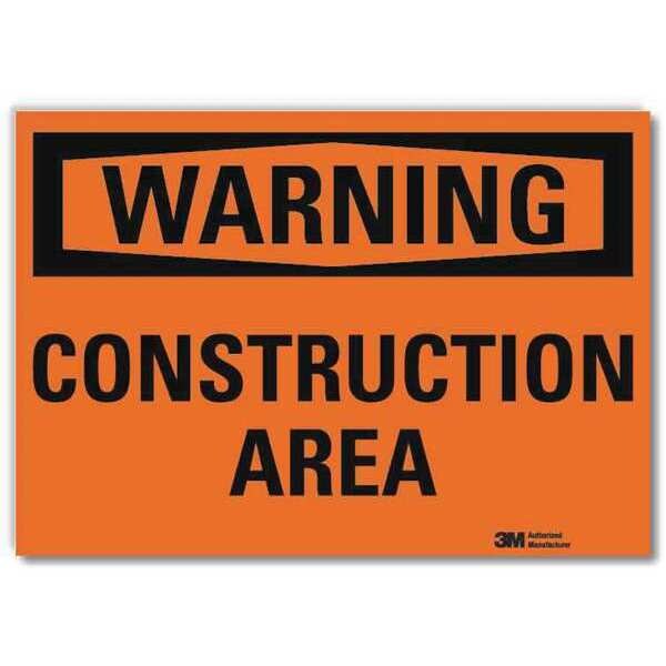 Warning Sign, 7 in Height, 10 in Width, Reflective Sheeting, Vertical Rectangle, English