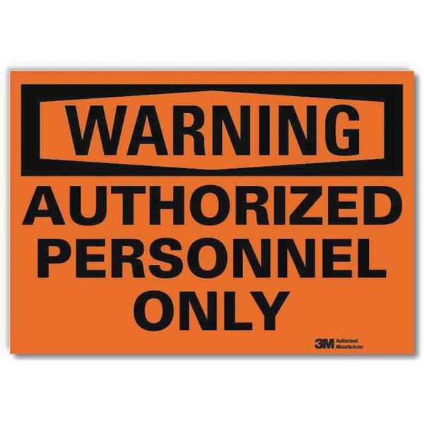 Admittance Sign, 5 in Height, 7 in Width, Reflective Sheeting, Horizontal Rectangle, English
