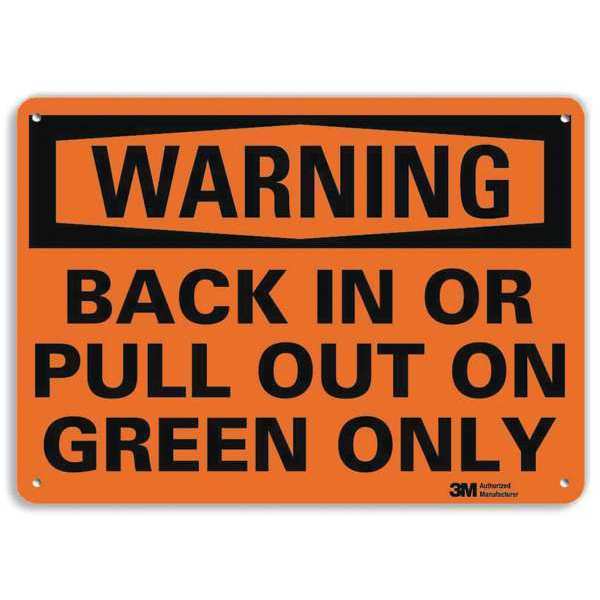 Reflective Loadiing & Unloading Sign, 7 in H, 10 in W, Aluminum, Vertical Rectangle, U6-1033-RA_10X7