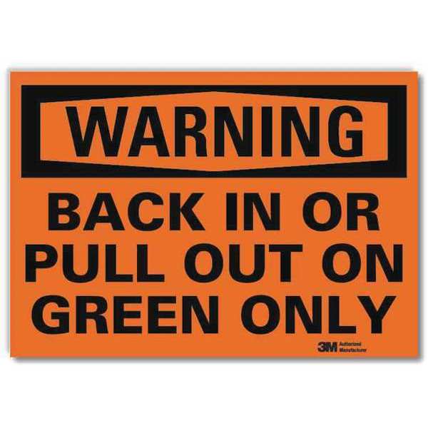 Reflective Loadiing & Unloading Label, 7 in H, 10 in W, Aluminum, Vertical  U6-1033-RD_10X7