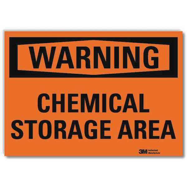 Warning Sign, 5 in H, 7 in W, Horizontal Rectangle, English, U6-1041-RD_7X5