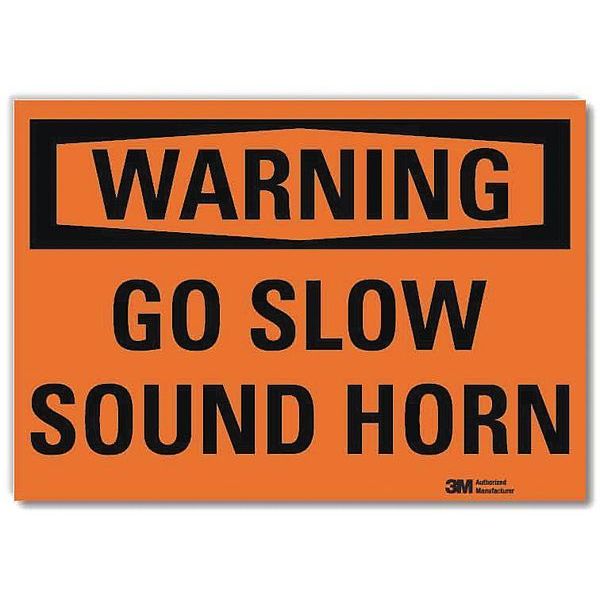 Reflective  Lift Truck Label, 10 in Height, 14 in Width, Aluminum, Horizontal Rectangle, English