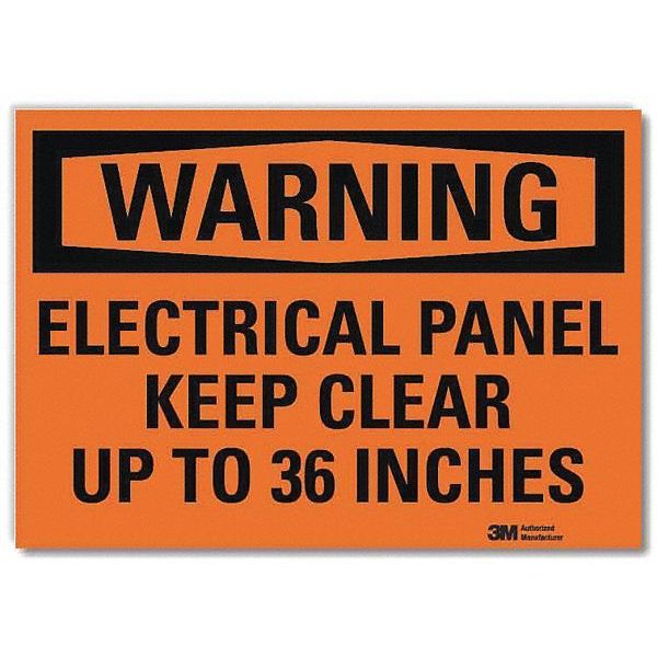 Warning Sign, 7 in Height, 10 in Width, Reflective Sheeting, Vertical Rectangle, English