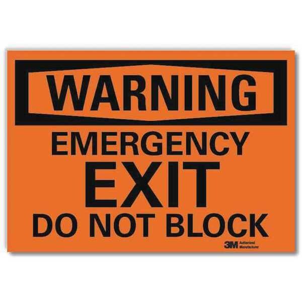 Emergency Exit Sign, English, 7