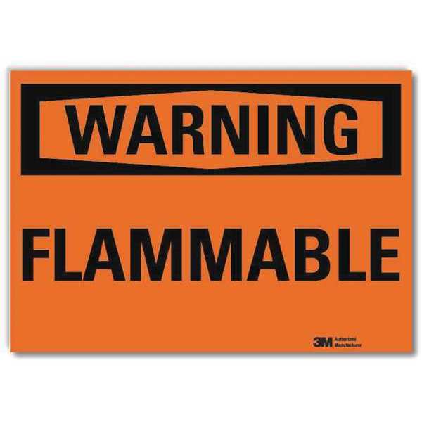 Warning Sign, 5 in H, 7 in W, Horizontal Rectangle, English, U6-1089-RD_7X5