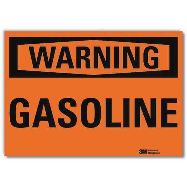 Warning Sign, 10 in H, 14 in W, Horizontal Rectangle, English, U6-1096-RD_14X10