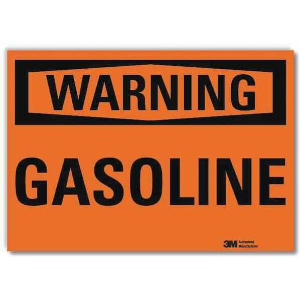 Warning Sign, 5 in H, 7 in W, Horizontal Rectangle, English, U6-1096-RD_7X5