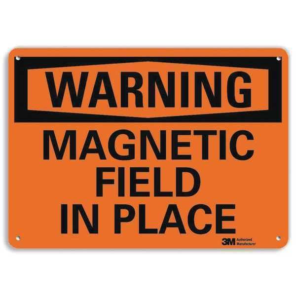 Warning Sign, 7 in Height, 10 in Width, Aluminum, Vertical Rectangle, English