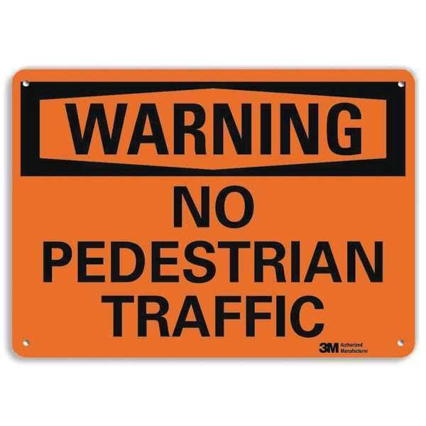 Warning Sign, 7 in H, 10 in W, Aluminum, Vertical Rectangle, English, U6-1170-RA_10X7
