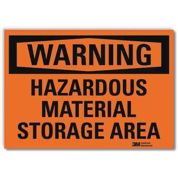 Warning Sign, 7 in H, 10 in W, Vertical Rectangle, English, U6-1110-RD_10X7