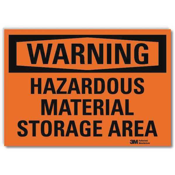 Warning Sign, 10 in H, 14 in W, Horizontal Rectangle, English, U6-1110-RD_14X10