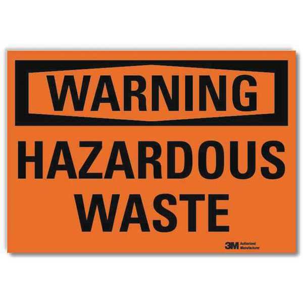 Warning Sign, 7 in H, 10 in W, Vertical Rectangle, English, U6-1111-RD_10X7