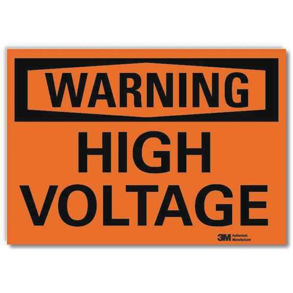 Warning Sign, 7 in Height, 10 in Width, Reflective Sheeting, Vertical Rectangle, English