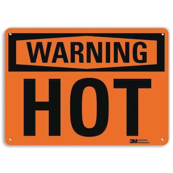 Warning Sign, 7 in H, 10 in W, Aluminum, Vertical Rectangle, English, U6-1122-RA_10X7