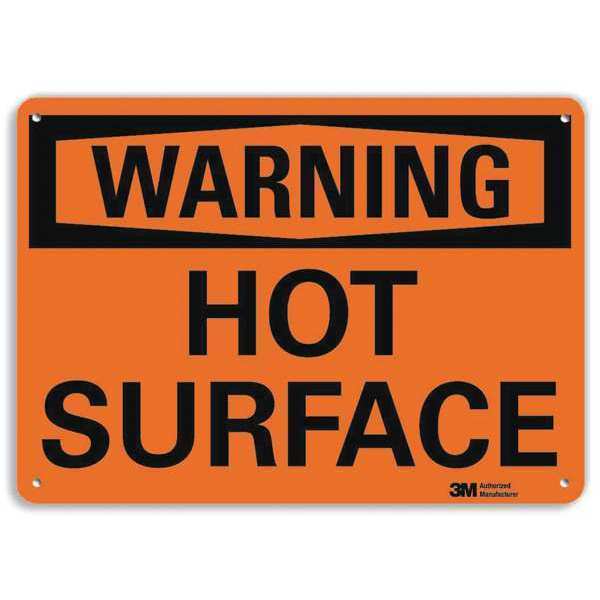 Warning Sign, 7 in H, 10 in W, Aluminum, Vertical Rectangle, English, U6-1124-RA_10X7