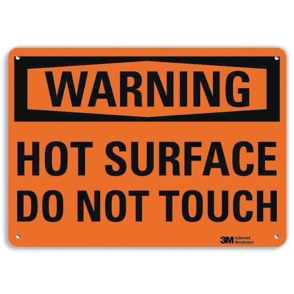 Warning Sign, 7 in H, 10 in W, Aluminum, Vertical Rectangle, English, U6-1125-RA_10X7