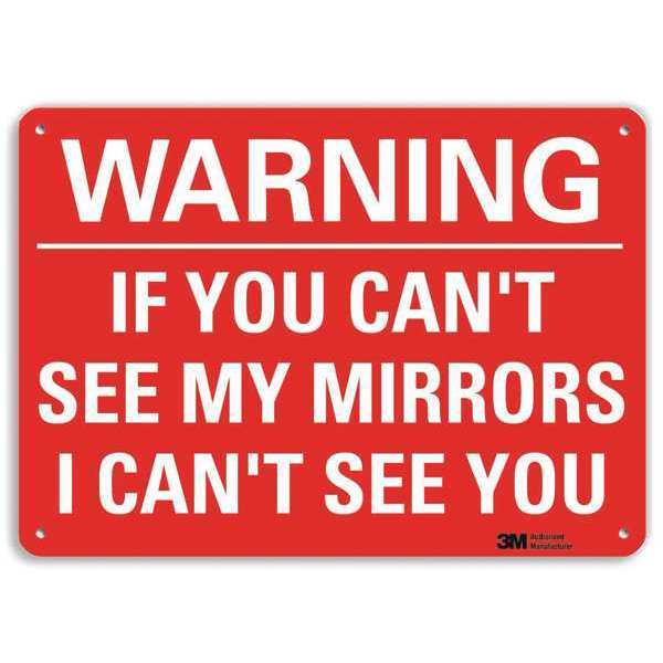Reflective Traffic Safety Sign, 7 in H, 10 in W, Aluminum, Vertical Rectangle, U6-1126-RA_10X7