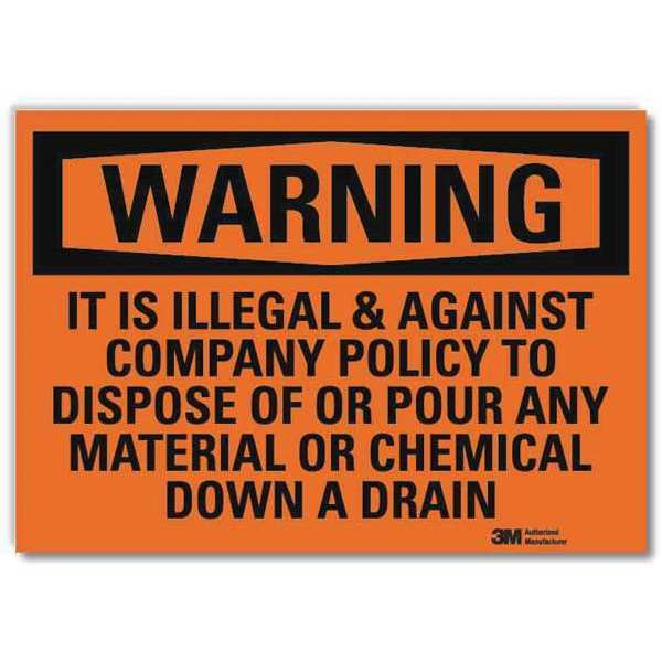 Security Sign, 5 in H, 7 in W, Horizontal Rectangle, English, U6-1131-RD_7X5