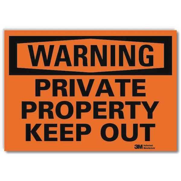 Admittance Sign, Private Property, 5 in H
