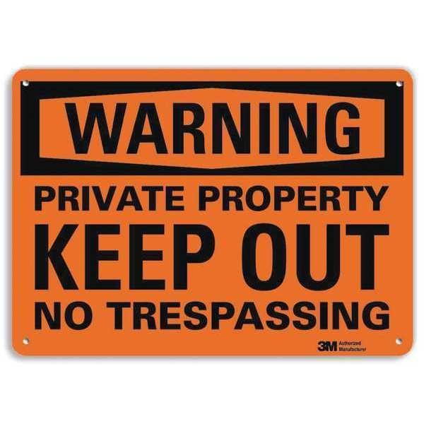Admittance Sign, Keep Out, 7in H x 10in W