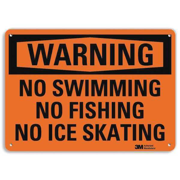 Safety Sign, Surface, 7 in. H x 10 in. W