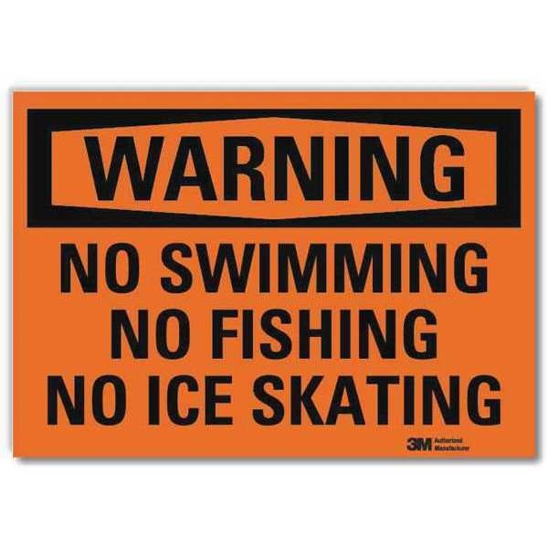 Safety Sign, Surface, 5 in. H x 7 in. W