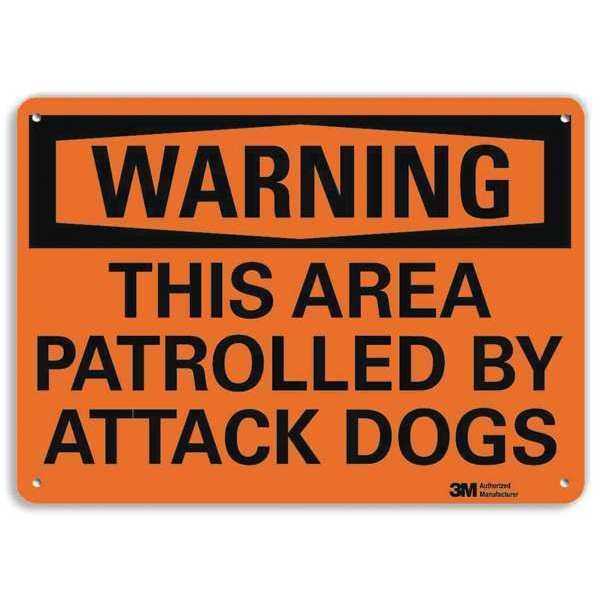 Security Sign, 7 in. H x 10 in. W, English