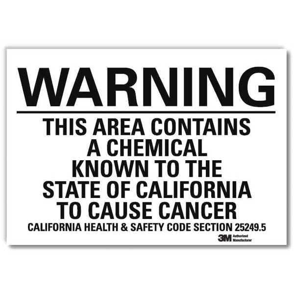 Warning Sign, 10 in H, 14 in W, Horizontal Rectangle, English, U6-1235-RD_14X10