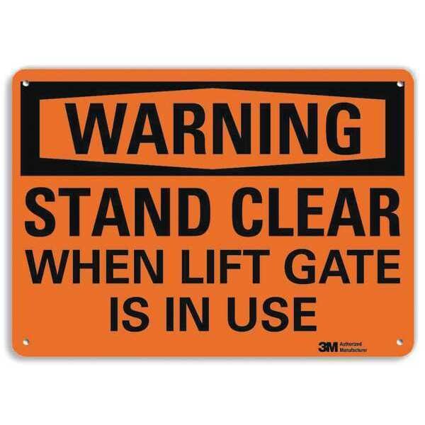 Warning Sign, 7 in H, 10 in W, Aluminum, Vertical Rectangle, English, U6-1226-RA_10X7