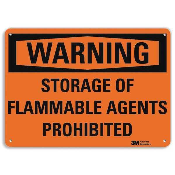 Warning Sign, Storage Prohibited, 7 in. H, U6-1231-RA_10X7