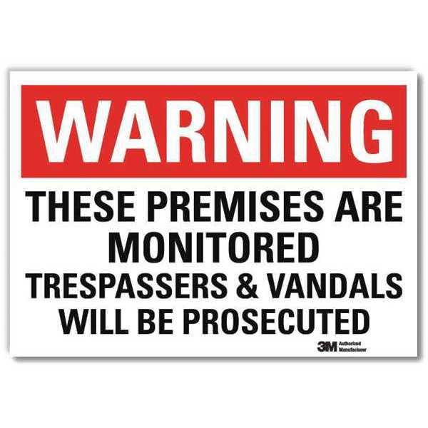 Admittance Sign, 7 in. H x 10 in. W, Text