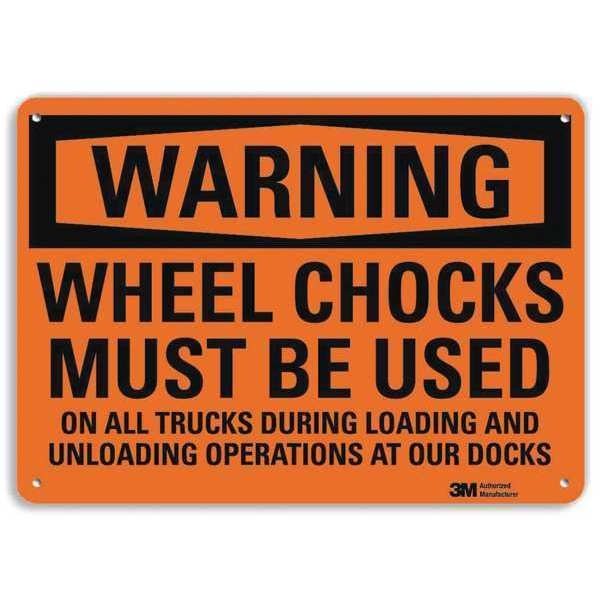 Warning Sign, 7 in H, 10 in W, Aluminum, Vertical Rectangle, English, U6-1278-RA_10X7
