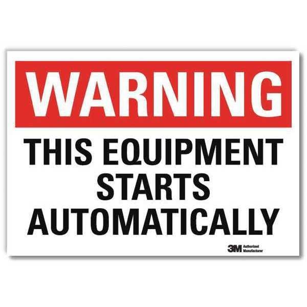 Warning Sign, 7 in Height, 10 in Width, Reflective Sheeting, Vertical Rectangle, English