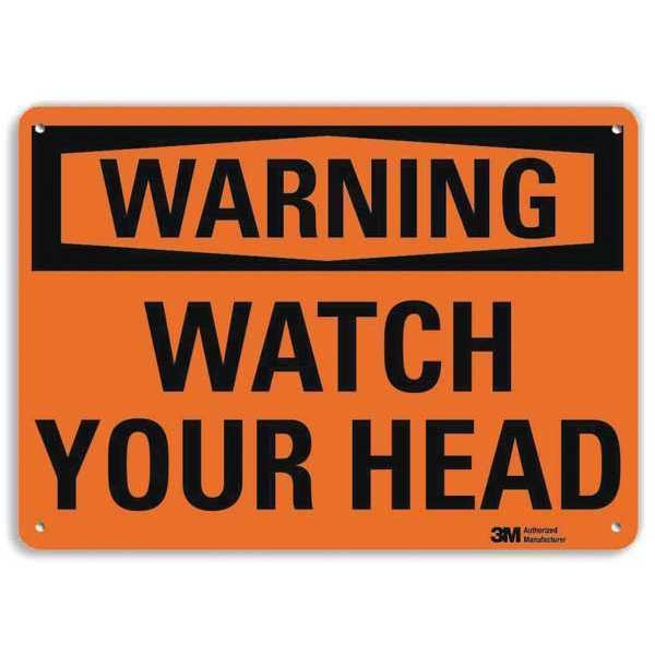 Warning Sign, Watch Your Head, 7 in. H, U6-1268-RA_10X7